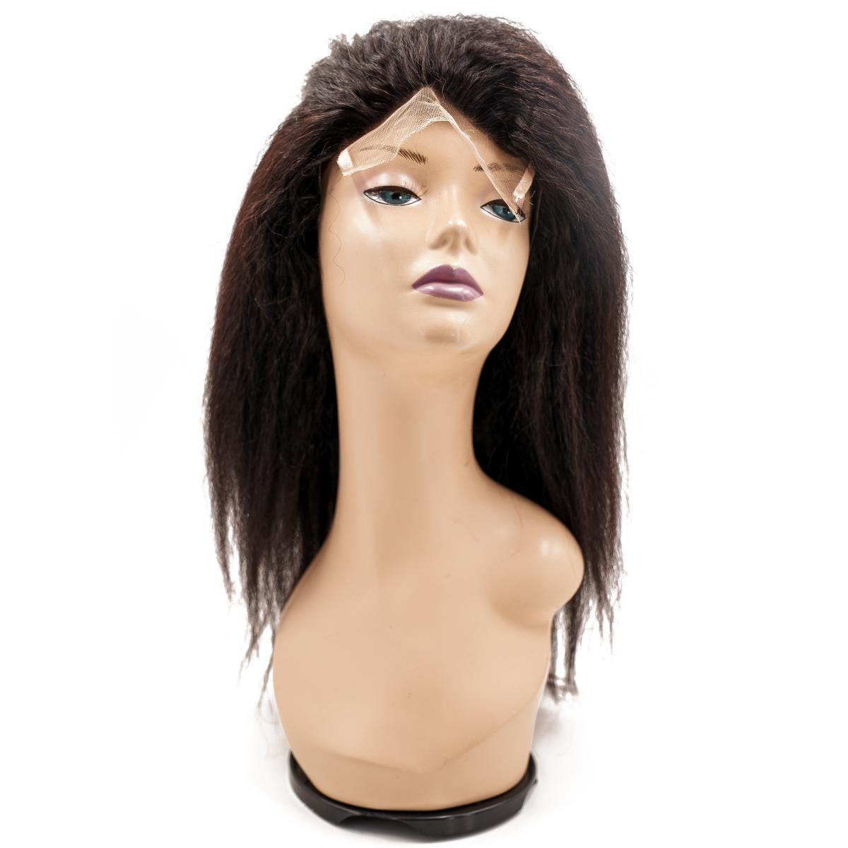 Kinky Straight Silicone Skin Medical Wig