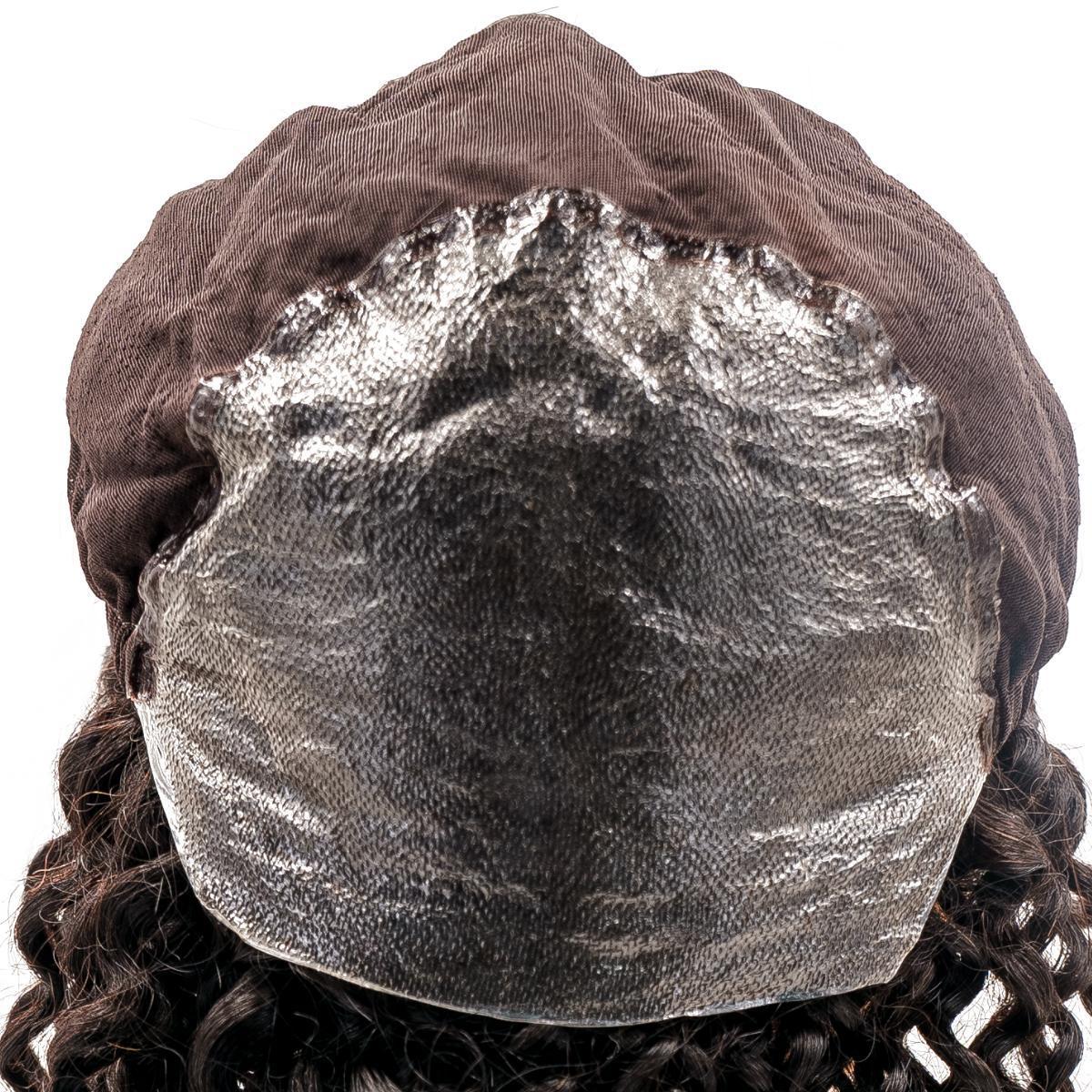 Curly Skin Polyurethane Medical Wig